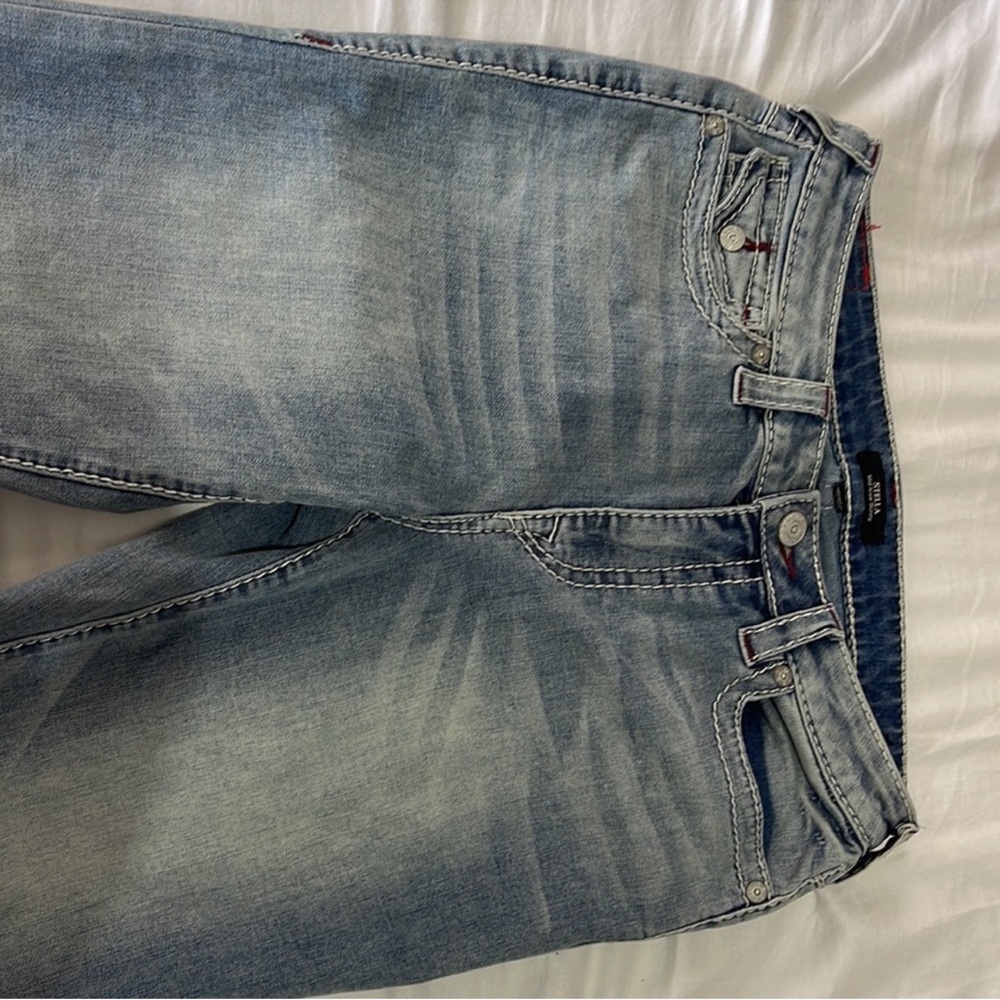 True Religion Stella Big T Stitch Skinny Jean Light Wash - Picture 7 of 8